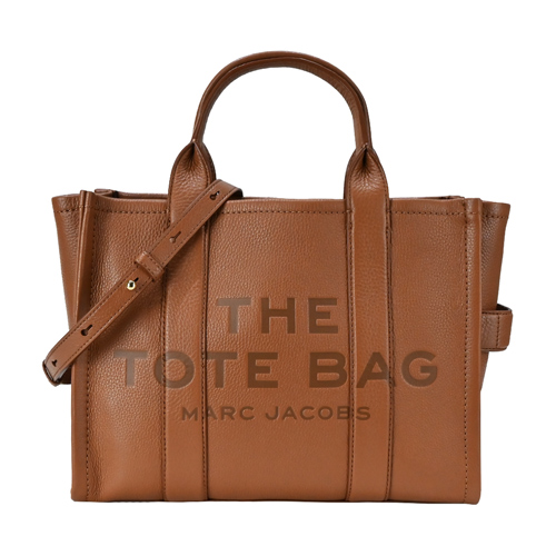 MARC JACOBS The Leather TOTE 皮革托特包-小/棕